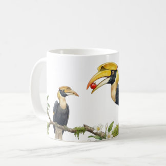 Tassenbild Doppelhornvogel Wahre Liebe Wasserfarbe Kaffeetasse