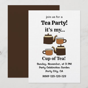 Tassencafetasse Es ist meine Tasse Tee Party Einladung