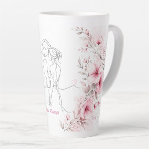Tassengeschirr 'Liebe dich immer' mit individuelle Milchtasse