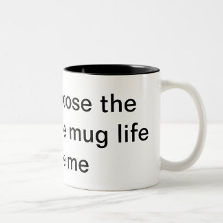 Tassenlebenverbrecherleben Zweifarbige Tasse