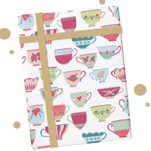 Tassentassen-Muster Geschenkpapier