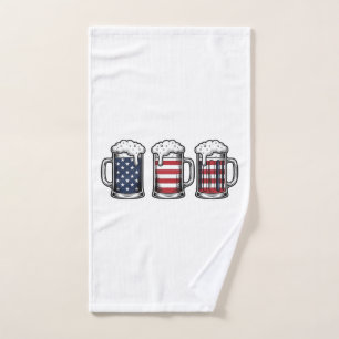 Tasses à bière patriotiques Vintage Vector Design