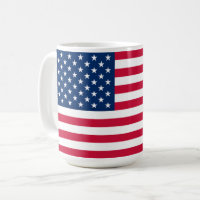 Tasses à café avec drapeau américain