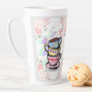 Tasses à café empilées   Tall Latte Mug