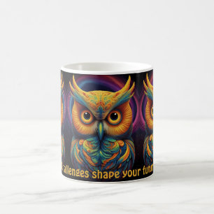 Tasses à café inspirantes du Hibou Cosmique de la 