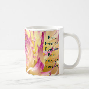 Tasses à café Meilleures Amies pour Toujours Fleur