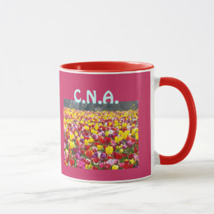 Tasses à café personnalisées CNA Fleurs de Tulipe