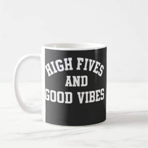 Tasses à café rétro High Fives et Good Vibes