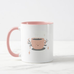 Tasses à café texturées roses et Mugs