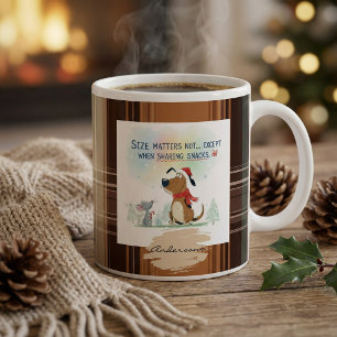 Tasses à carreaux de Noël Illustration de dessin a