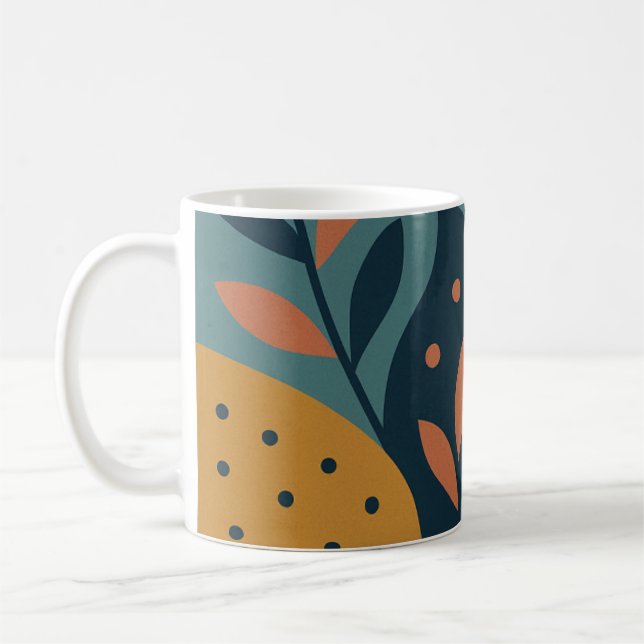 Tasses à design abstrait coloré (Gauche)