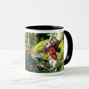 Tasses blanches de Pâques au pays des merveilles