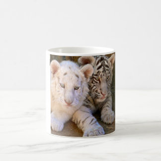 Tasses blanches de tigre de bébé