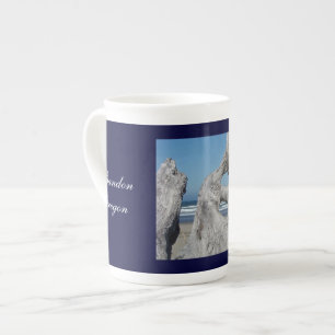 Tasses cadeaux Bandon Oregon Ciel Bleu Vagues Bleu