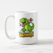 Tasses Classiques Tiny Arms, Big Energy ☕⚡