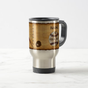 Tasses de baseball à monogramme personnalisées ave