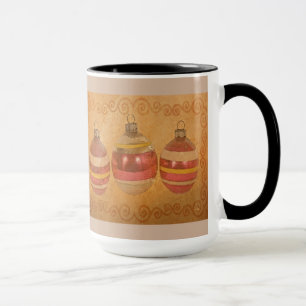 Tasses de café âgées de Noël d'ornement de No