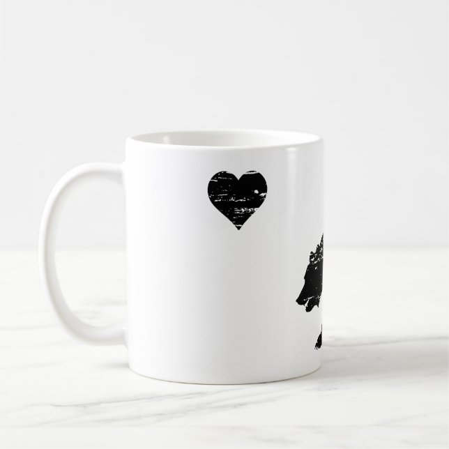 Tasses de café d'amour de la Californie (Gauche)