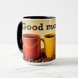Tasses de café de bon matin,