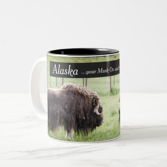 Tasses de café de l'Alaska - le boeuf de musc (Devant gauche)