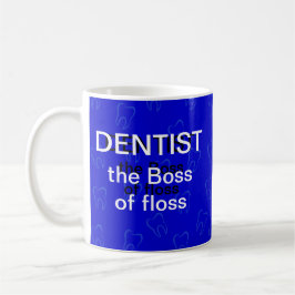 Tasses de café de thème de dentiste