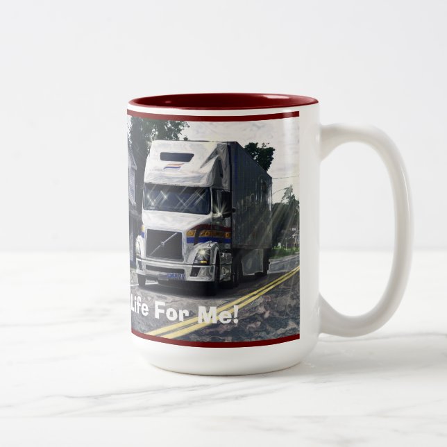 TASSES DE CAFÉ D'INSTALLATION DE CAMION BLANC DE (Droit)