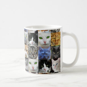 Tasses de café pour amateurs de chats avec plein d