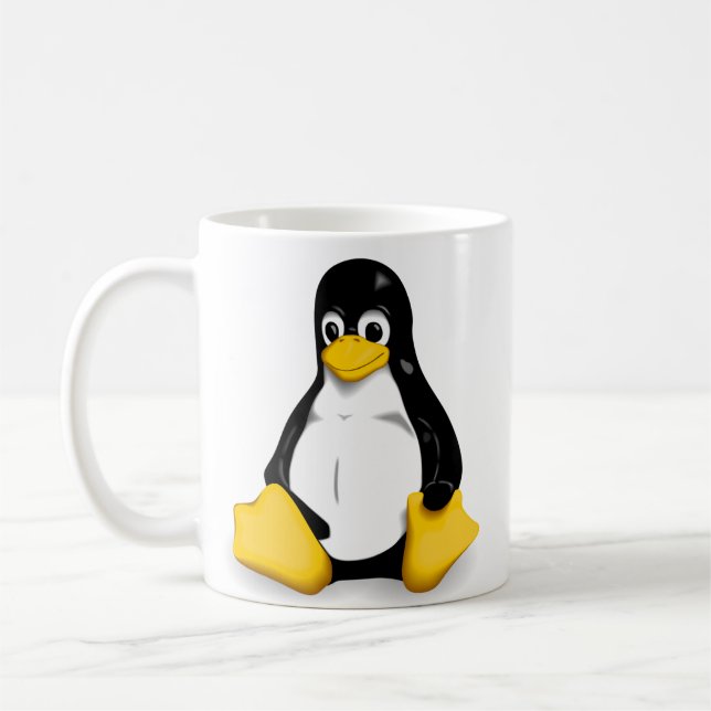 Tasses de café/thé de Linux Tux (Gauche)