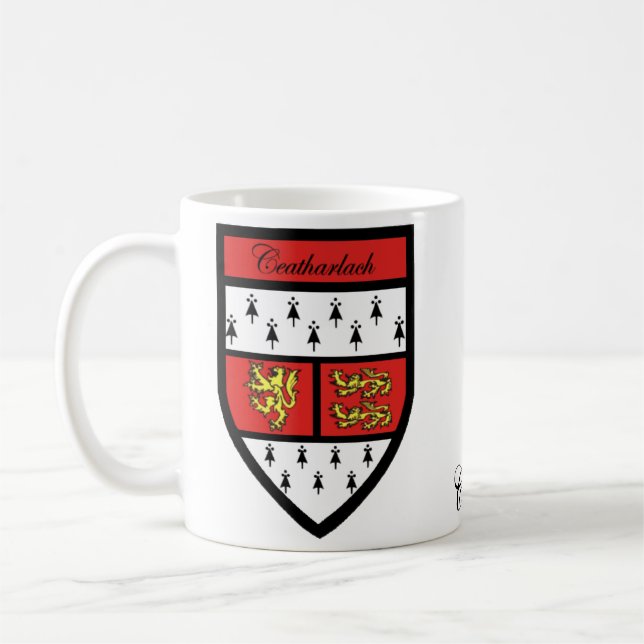 Tasses de carte et de crête de Carlow du comté (Gauche)