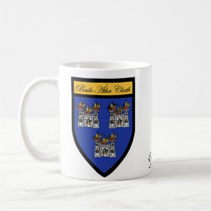 Tasses de carte et de crête de Dublin du comté
