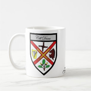 Tasses de carte et de crête de Kildare du comté