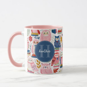 Tasses de hiboux fantaisistes mignons