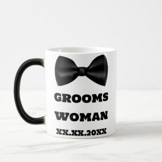 Tasses de mariage de femme du marié Nom Demoiselle