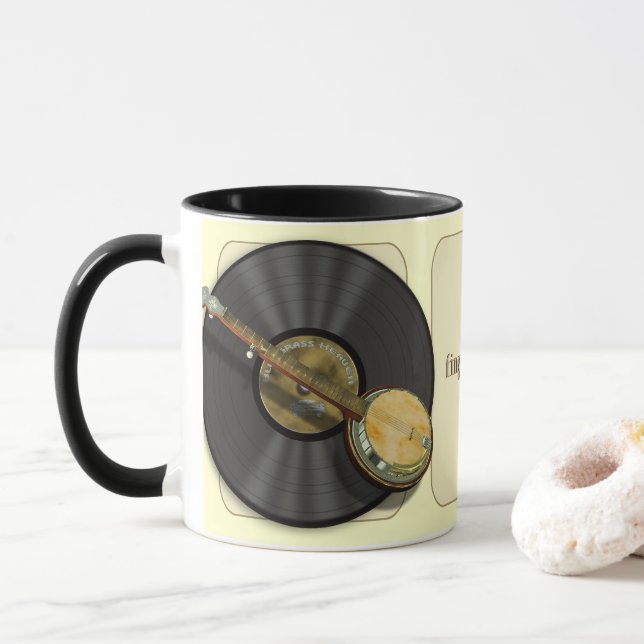 Tasses de musique de banjo (Avec donut)