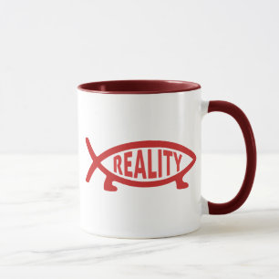 Tasses de poissons de Darwin de réalité
