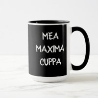 Tasses de thé latines humoristiques de montant