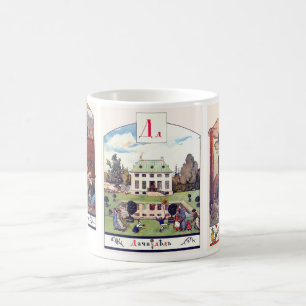 Tasses d'image d'alphabet russe, ensemble I (no. 2