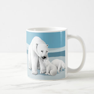 Tasses d'ours blanc