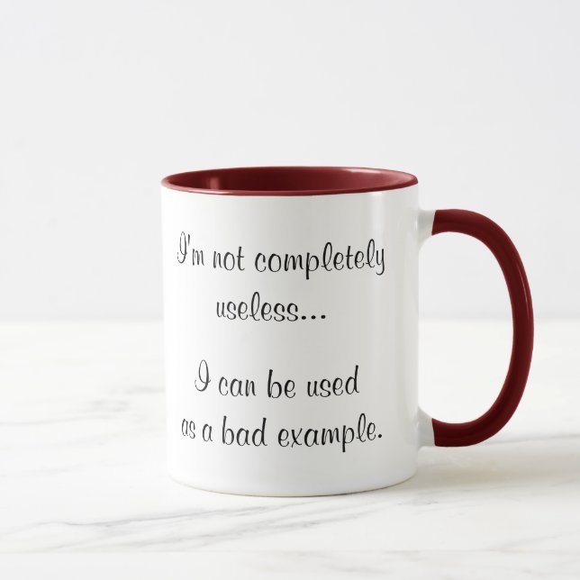 Tasses drôles de slogan de café d'idées de cadeau (Droite)