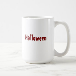 Tasses effrayantes Halloween bicolores rouge profo
