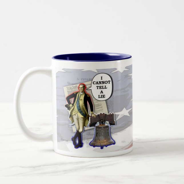 Tasses et tasses drôles de George Washington (Gauche)
