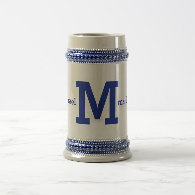 Tasses faites sur commande de monogramme et de nom (Centre)