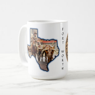 Tasses graphiques Fort Worth Stock Yards Texas sur