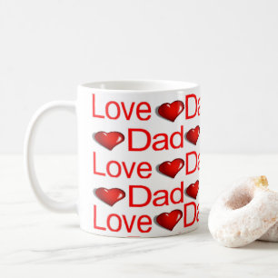 Tasses Joyeuse Saint-Valentin Amour Papa Cœurs Rou