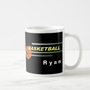 Tasses noires de basket-ball