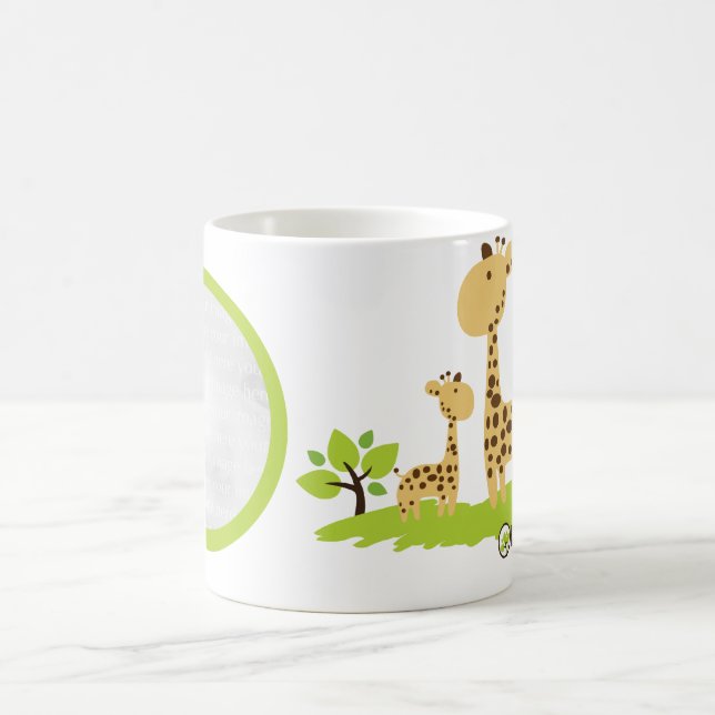 Tasses organiques de coutume de planète de girafe (Centre)