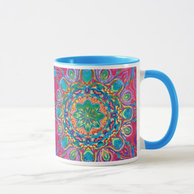 Tasses peintes de fleur (Droite)