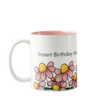 Tasses personnalisées d'anniversaire