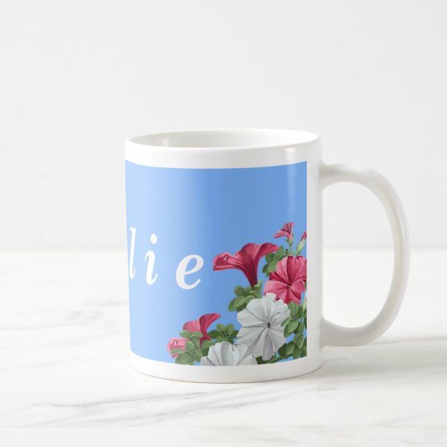 Tasses personnalisées de fleur - pétunias (Droite)