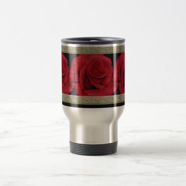 Tasses, tasses et modèle de steins - roses (Centre)